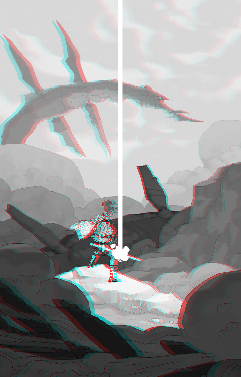Illustration for article titled 3D Video Game Art That Looks Good Even Without Glasses
